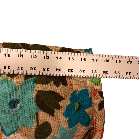 Soft Burlap Floral Midi Skirt - Picture 7 of 11